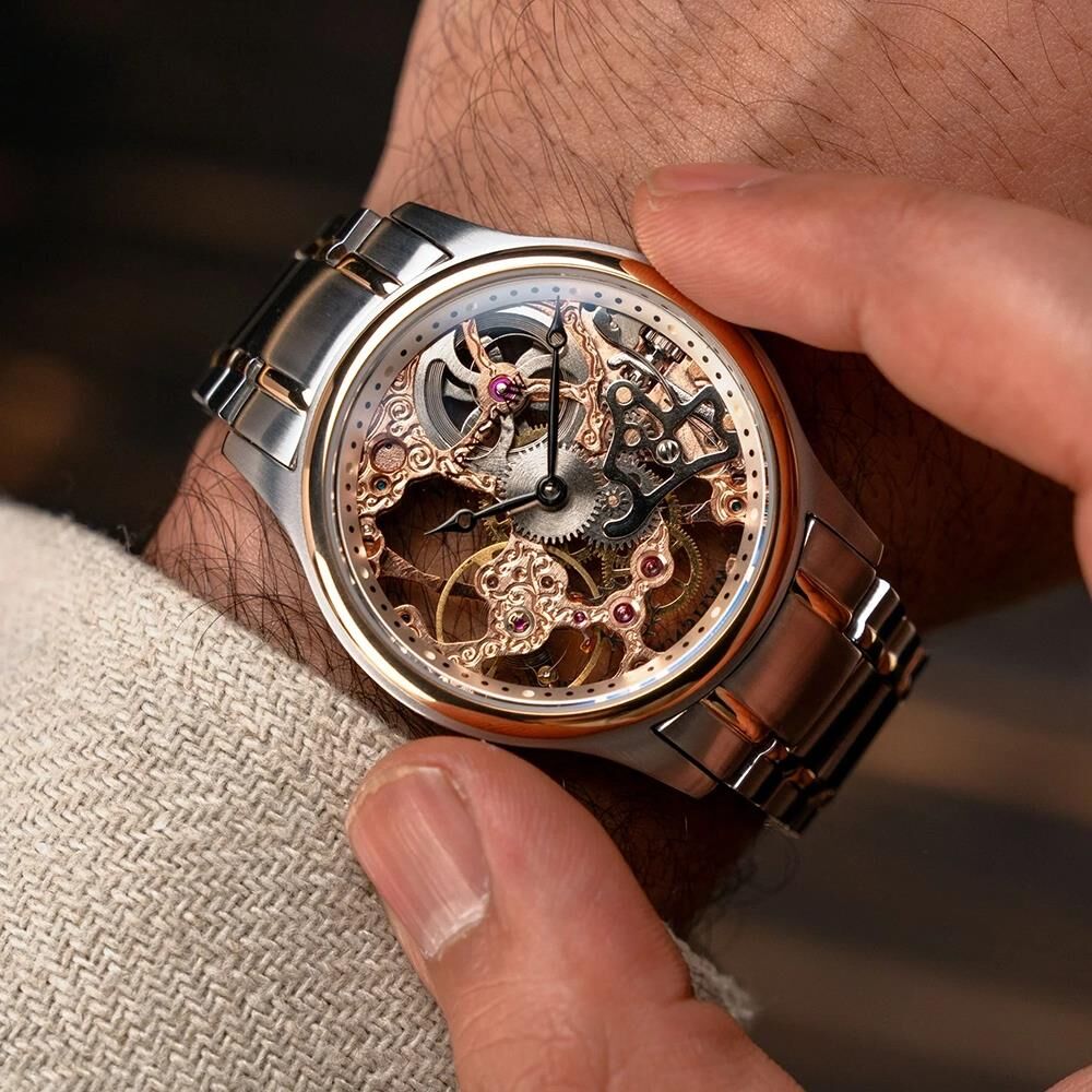 BAUER MECHANICAL SKELETON ES-8049-33 Erkek Kol Saati