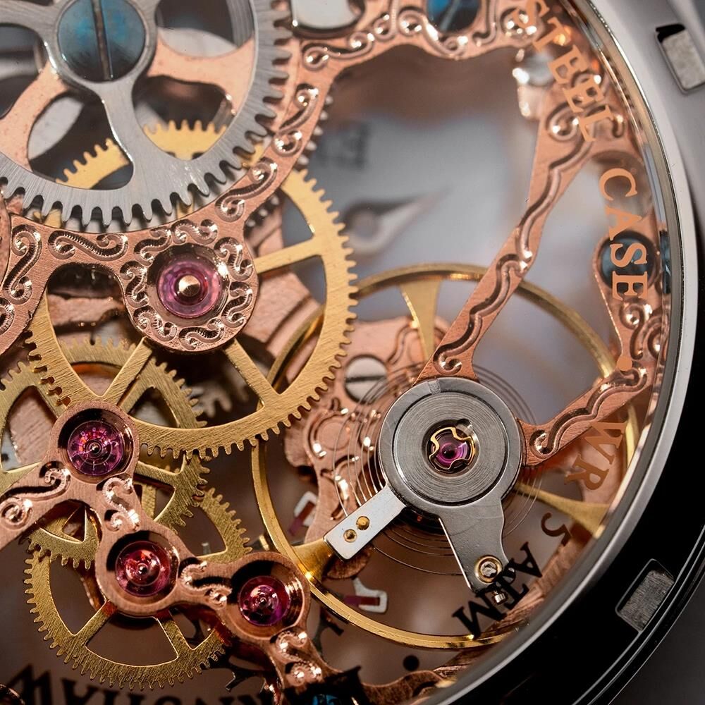 BAUER MECHANICAL SKELETON ES-8049-33 Erkek Kol Saati