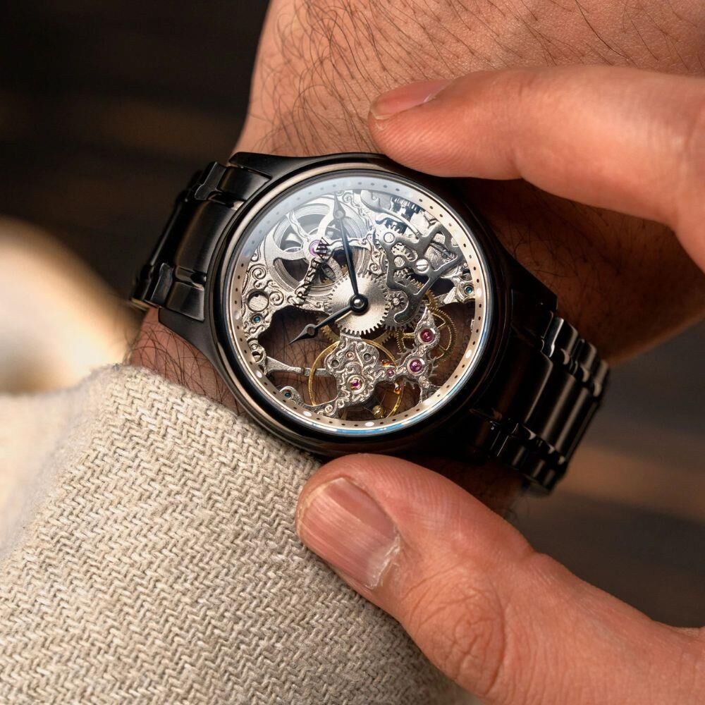 BAUER MECHANICAL SKELETON ES-8049-44 Erkek Kol Saati
