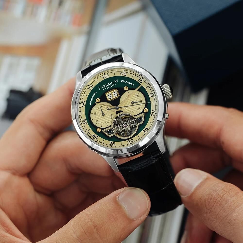 BARON GRAND DATE CALENDAR OPEN HEART AUTOMATIC ES-8187-03 Erkek Kol Saati