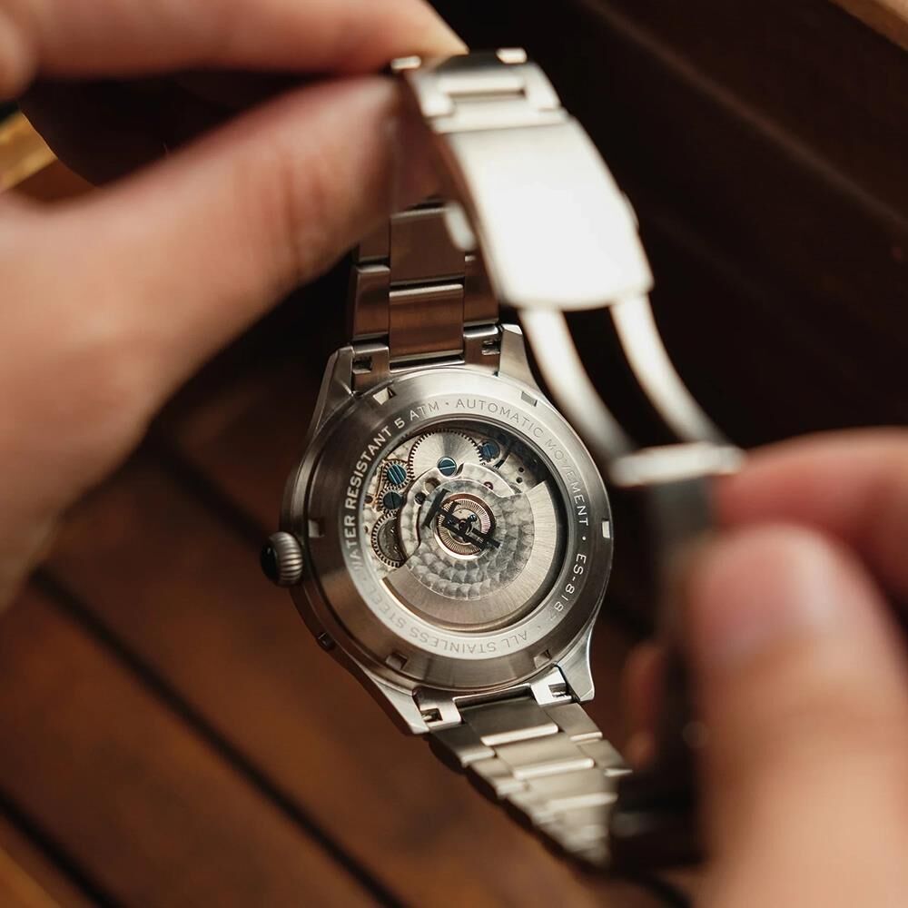 BARON GRAND DATE CALENDAR OPEN HEART AUTOMATIC ES-8187-22 Erkek Kol Saati