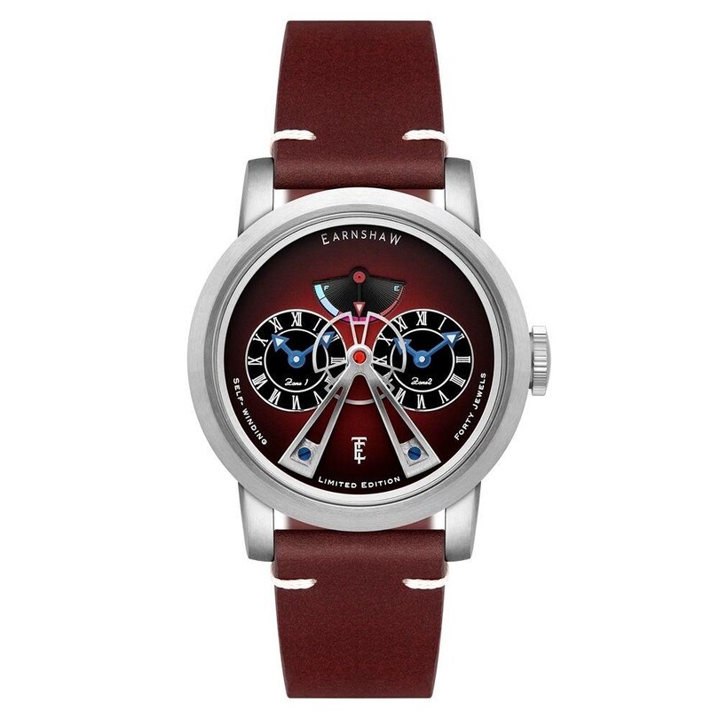 EARNSHAW - HERITAGE BEAUFORT POWER RESERVE DUAL TIME AUTOMATIC LIMITED EDITION ES-8306-03 Erkek Kol Saati