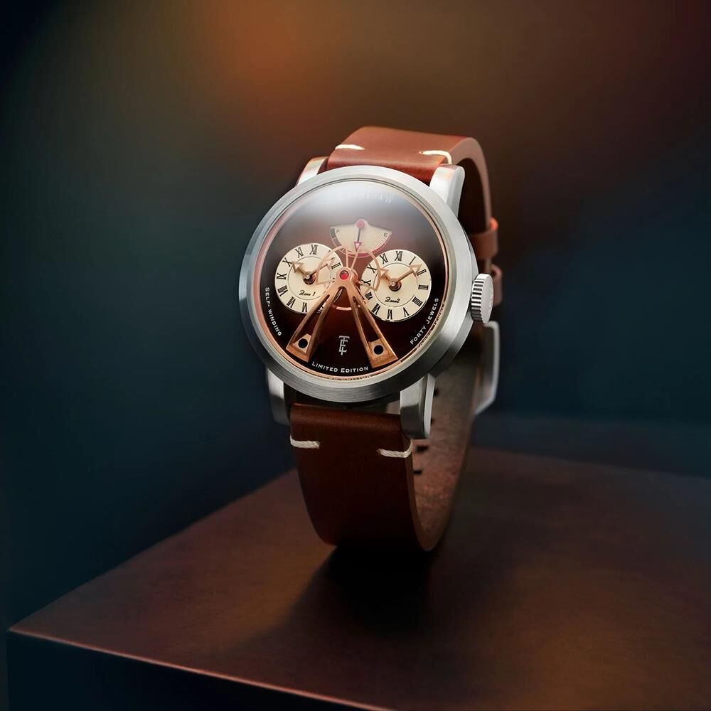 HERITAGE BEAUFORT POWER RESERVE DUAL TIME AUTOMATIC LIMITED EDITION ES-8306-03 Erkek Kol Saati