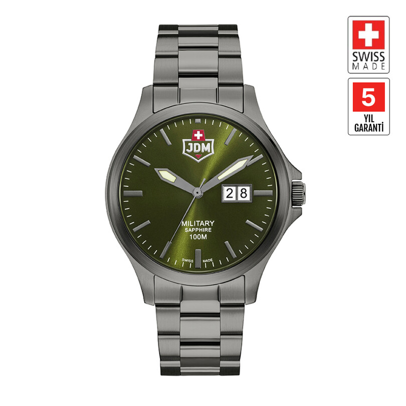 JDM MILITARY SAPPHIRE - ALPHA BIG DATE JDM-WG014-05 Erkek Kol Saati