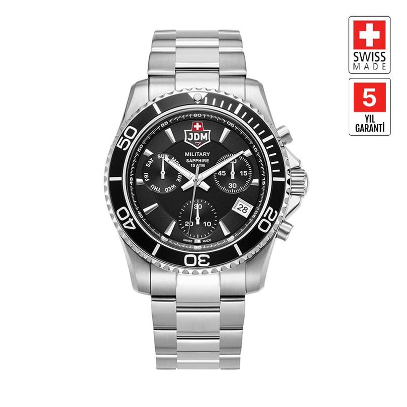 JDM MILITARY SAPPHIRE - SIERRA CHRONO JDM-WG019-01 Erkek Kol Saati JDM MILITARY SAPPHIRE - SIERRA CHRONO JDM-WG019-01 Erkek Kol Saati