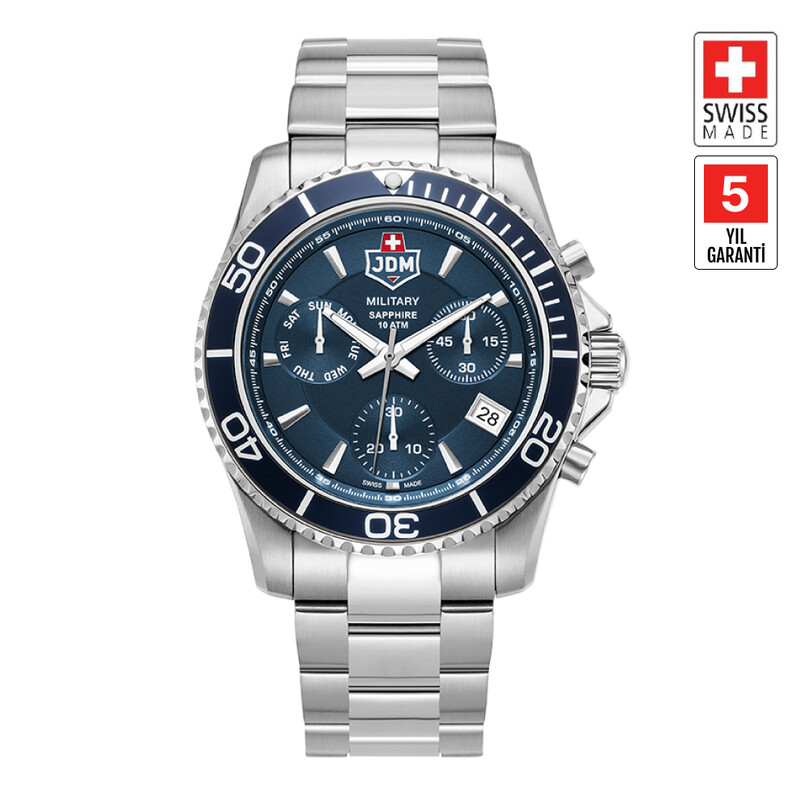 JDM MILITARY SAPPHIRE - SIERRA CHRONO JDM-WG019-02 Erkek Kol Saati JDM MILITARY SAPPHIRE - SIERRA CHRONO JDM-WG019-02 Erkek Kol Saati