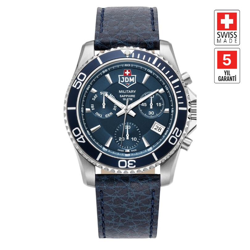 JDM MILITARY SAPPHIRE - SIERRE CHRONO JDM-WG019-06 Erkek Kol Saati JDM MILITARY SAPPHIRE - SIERRE CHRONO JDM-WG019-06 Erkek Kol Saati