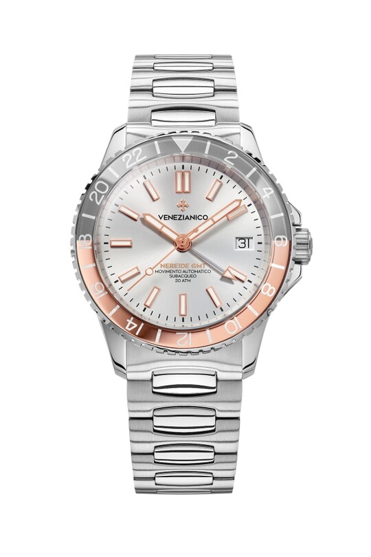VENEZIANICO - Kurmalı Otomatik Erkek Kol Saati - 3521503C Nereide GMT