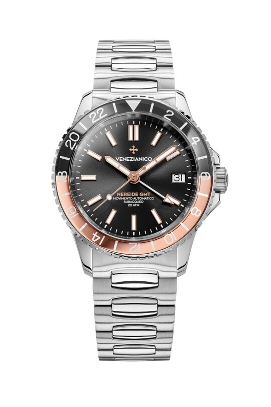 VENEZIANICO - Kurmalı Otomatik Erkek Kol Saati - 3521504C Nereide GMT