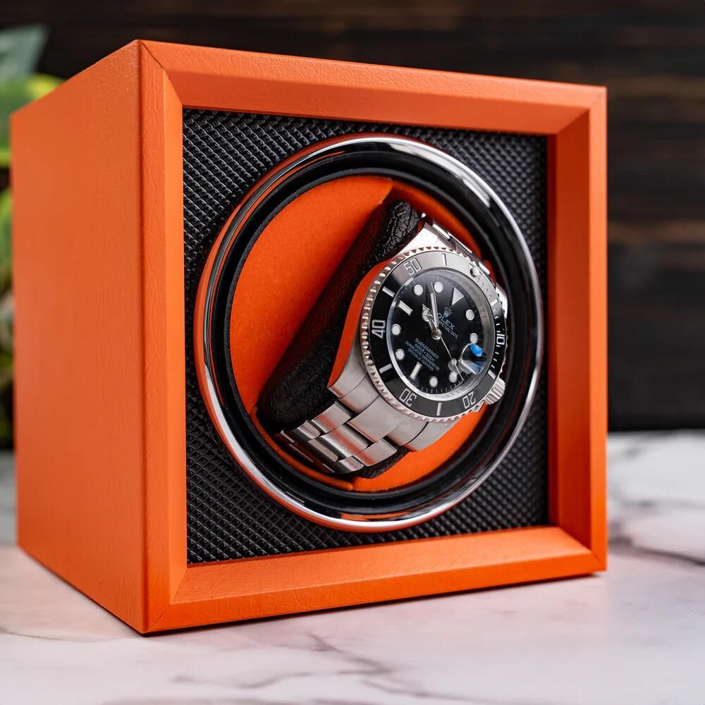 Retro Orange MS-WIN-GUA1-03 Otomatik Saat Kurma Kutusu