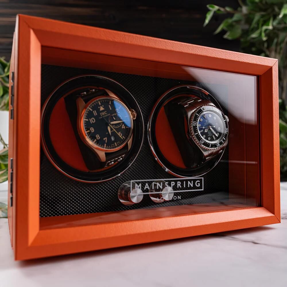 Retro Orange MS-WIN-GUA2-03 Otomatik Saat Kurma Kutusu