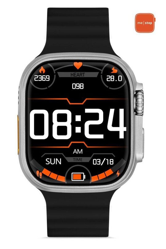 ME STEP Watch 8 Ultra Black Smart Watch 49 Mm - Thumbnail