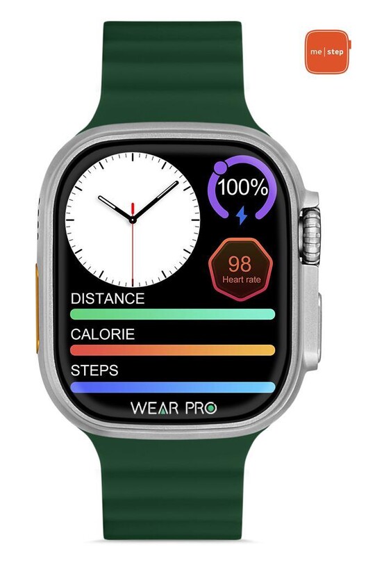 ME STEP Watch 8 Ultra Green Smart Watch 49 Mm - Thumbnail