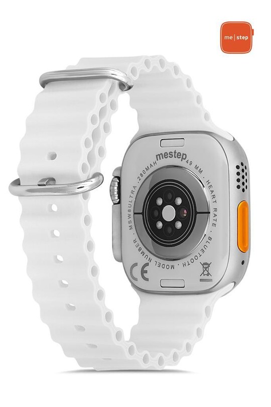 ME STEP Watch 8 Ultra White Smart Watch 49 Mm - Thumbnail