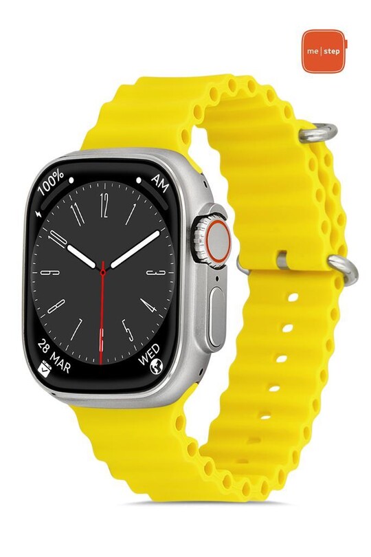 ME STEP Watch 8 Ultra Yellow Smart Watch 49 Mm - Thumbnail