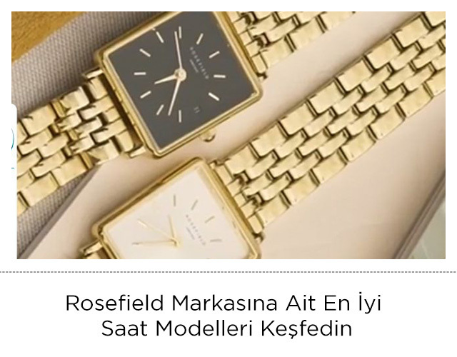 Rosefield Markasına Ait En İyi Saat Modelleri Keşfedin!