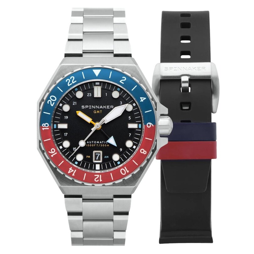 SPINNAKER - DUMAS GMT SP-5119-44 Otomatik (Seiko NH34 Mekanizmalı) Erkek Kol Saati