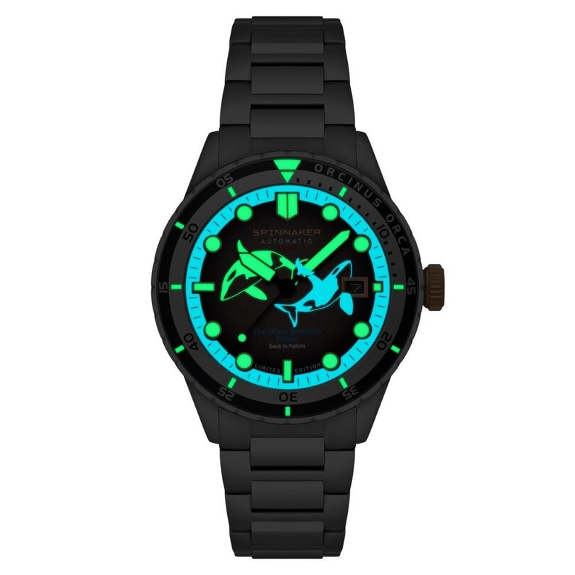 HASS WHALE SANCTUARY PROJECT LIMITED EDITION SP-5128-44 Otomatik (Seiko NH35 Mekanizmalı) Erkek Kol Saati - Thumbnail