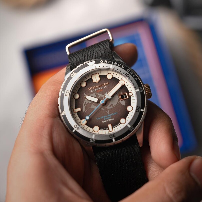 HASS WHALE SANCTUARY PROJECT LIMITED EDITION SP-5128-44 Otomatik (Seiko NH35 Mekanizmalı) Erkek Kol Saati - Thumbnail