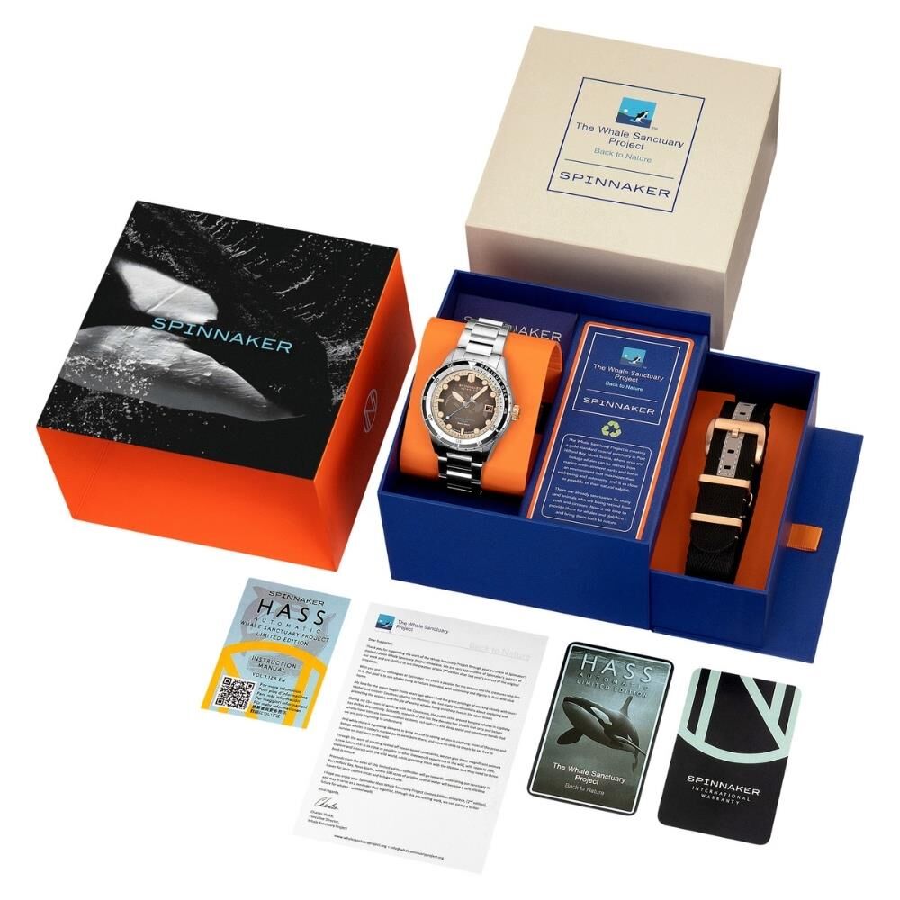 HASS WHALE SANCTUARY PROJECT LIMITED EDITION SP-5128-44 Otomatik (Seiko NH35 Mekanizmalı) Erkek Kol Saati