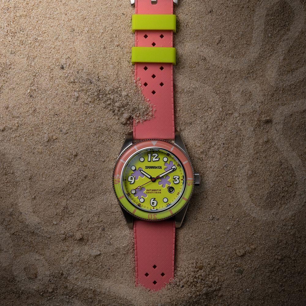 FLEUSS Otomatik SP-5151-02 Spongebob Squarepants Conch Street Limited Edition (Seiko NH35 Mekanizmalı) Erkek Kol Saati