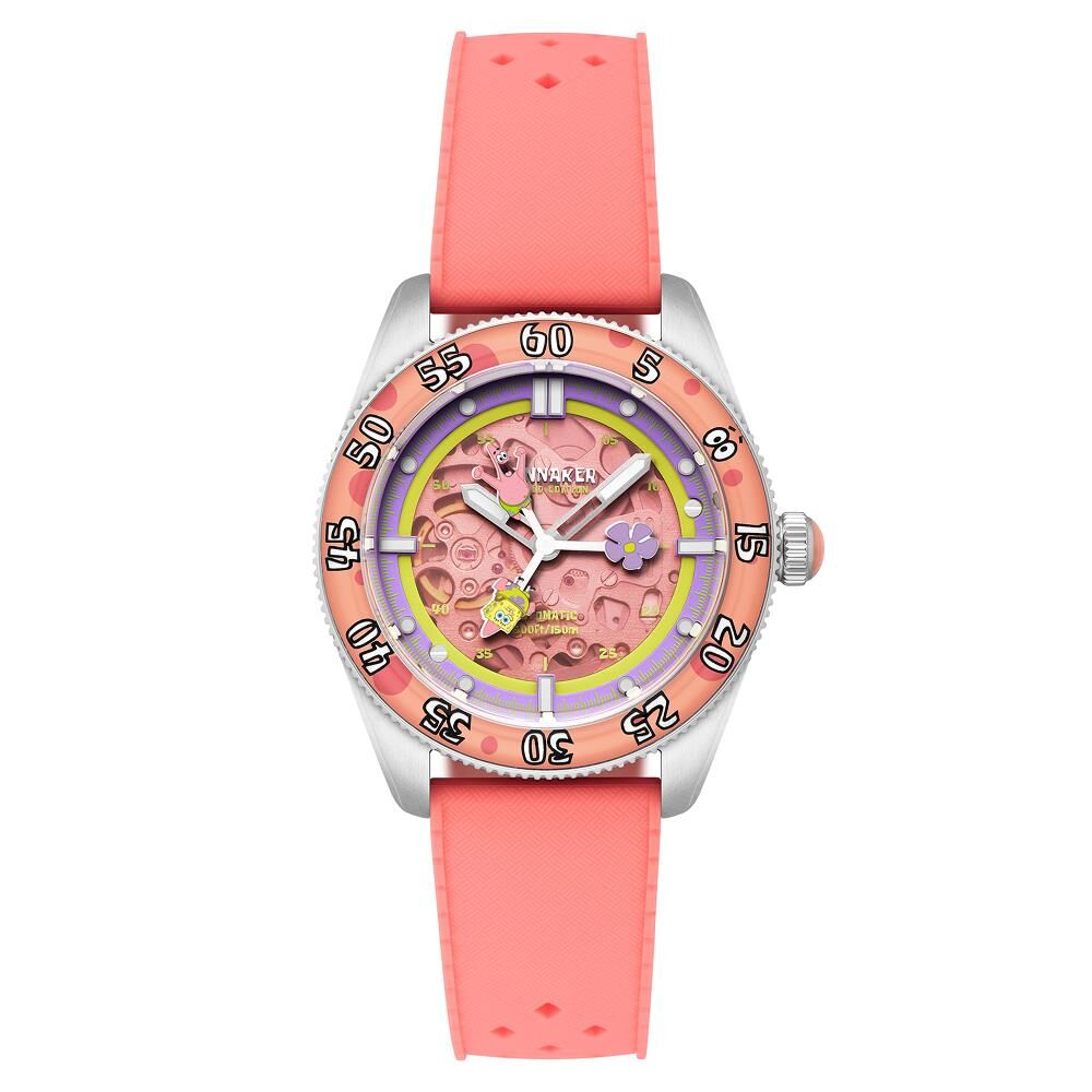 CROFT Mid-Size Skeleton Otomatik SP-5152-03 Spongebob Squarepants Limited Edition (Seiko NH70 Mekanizmalı) Erkek Kol Saati