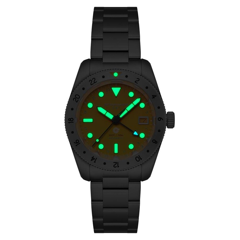 CROFT 39 GMT SP-5157-22 Otomatik (Seiko NH34 Mekanizmalı) Erkek Kol Saati - Thumbnail