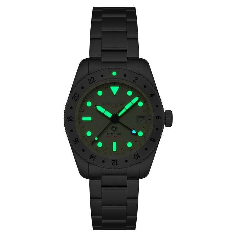 CROFT 39 GMT SP-5157-44 Otomatik (Seiko NH34 Mekanizmalı) Erkek Kol Saati - Thumbnail