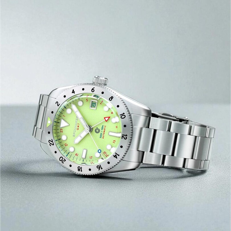 CROFT 39 GMT SP-5157-44 Otomatik (Seiko NH34 Mekanizmalı) Erkek Kol Saati - Thumbnail