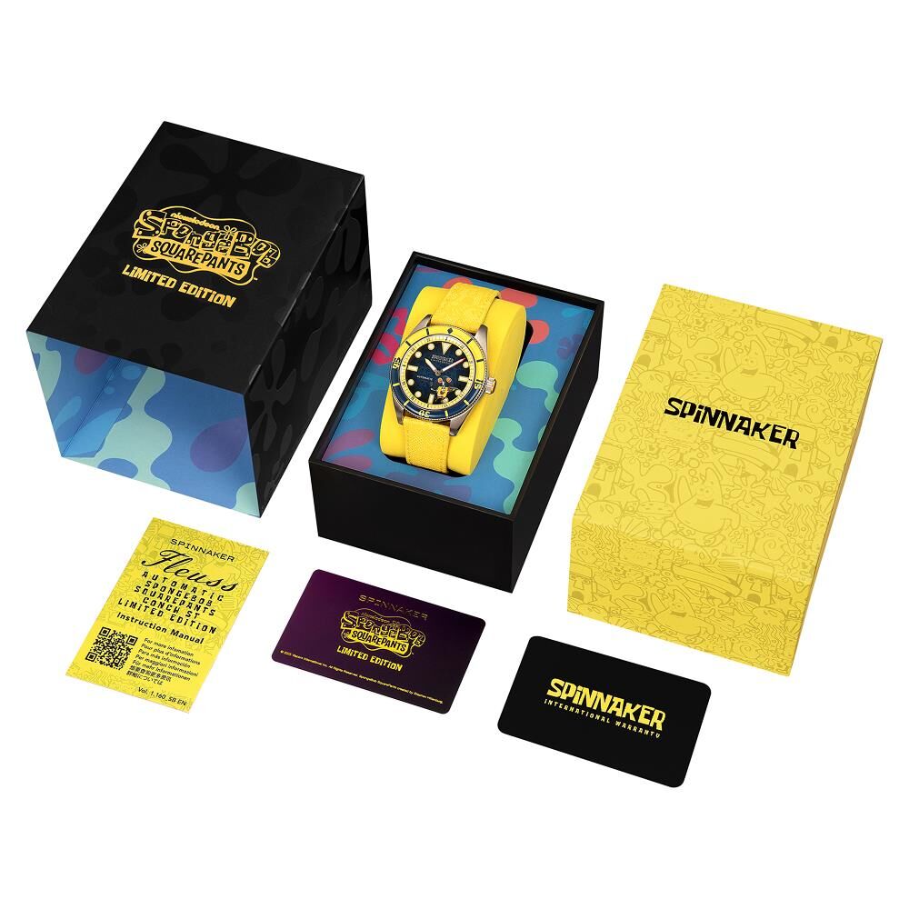 FLEUSS Otomatik SP-5160-01 Spongebob Squarepants Frenemies Limited Edition (Miyota 8245 Mekanizmalı) Erkek Kol Saati