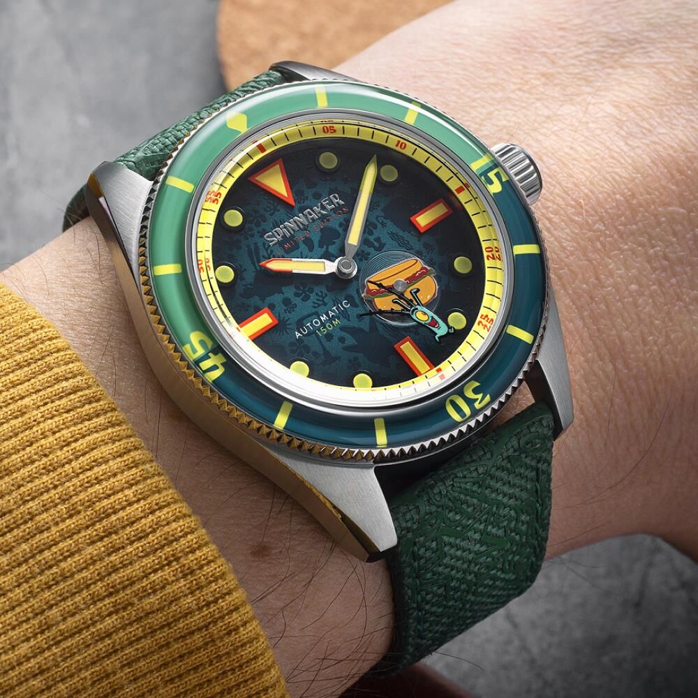 FLEUSS Otomatik SP-5160-02 Spongebob Squarepants Frenemies Limited Edition (Miyota 8245 Mekanizmalı) Erkek Kol Saati