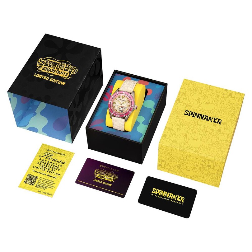 FLEUSS Otomatik SP-5160-03 Spongebob Squarepants Frenemies Limited Edition (Miyota 8245 Mekanizmalı) Erkek Kol Saati - Thumbnail