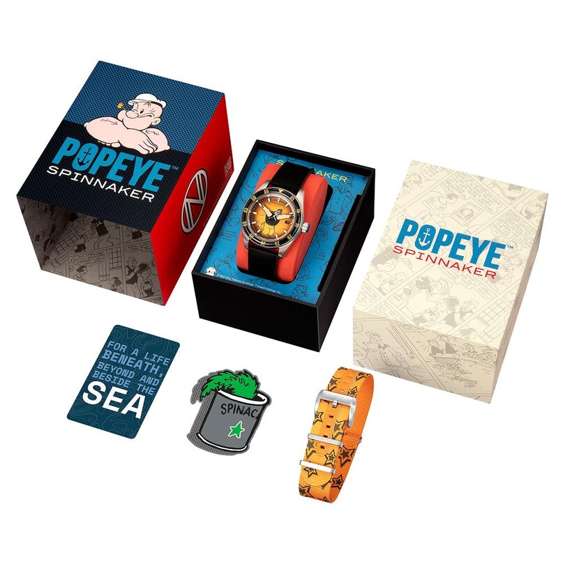 FLEUSS Otomatik SP-5161-01 Popeye Bronemies Limited Edition (Seiko NH35 Mekanizmalı) Erkek Kol Saati - Thumbnail