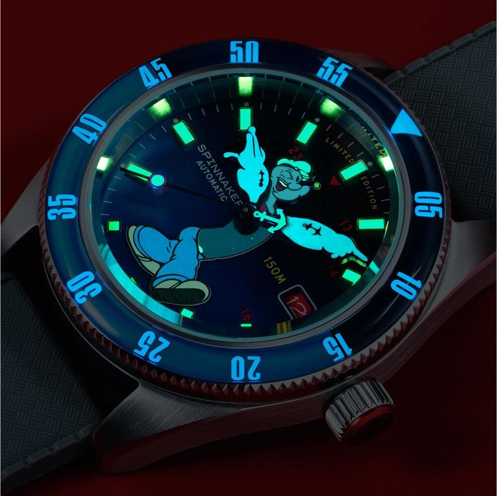 FLEUSS Otomatik SP-5161-02 Popeye Bronemies Limited Edition (Seiko NH35 Mekanizmalı) Erkek Kol Saati